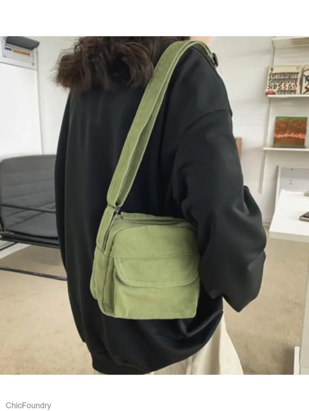 Mini Canvas Crossbody Bag Phone Purse Small Travel Shoulder Bag